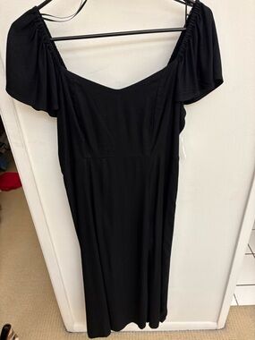 Old Navy Black Off-Shoulder Maxi Dress